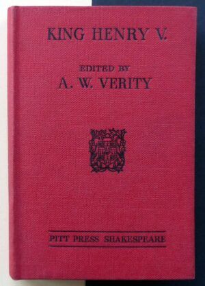 VERITY, A. W. (Edited by) - King Henry V.