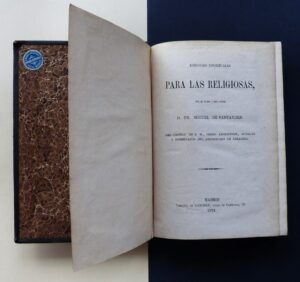 SANTANDER, Fr. Miguel de - Ejercicios espirituales para religiosas.