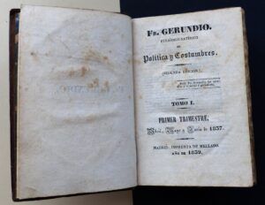 LAFUENTE, Modesto - Fr. Gerundio. Periódico satírico de política y costumbres. Tomo I.