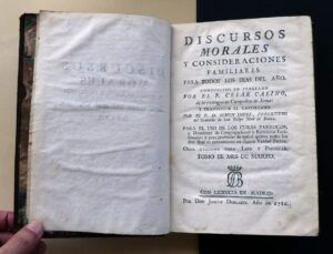 CALINO, P. César - Discursos morales y consideraciones familiares para todos los días del año. MES DE MARZO. Tomo III.