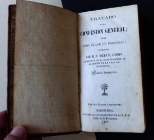 FERRER, Rdo. Vicente - Tratado de la confesión general; para toda clase de personas.