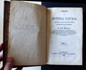 MONLAU, D. José - Compendio de Historia Natural escrito para uso de los maestros de instrucción primaria. Tomo II.