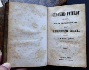 ROLL, Hipólito - Gerónimo Paturot en busca de una posición social. 4 Tomos.