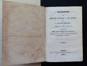 HEINECCIO, J. Gottlieb - ELEMENTOS DEL DERECHO NATURAL Y DE GENTES.