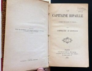 D'ARTOIS, Armand - Le capitaine Ripaille: Roman de cape et d'épée.