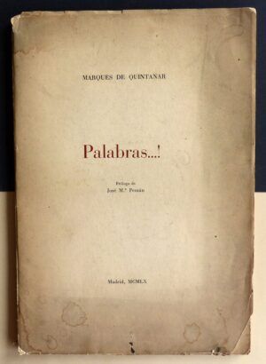 Marqués de QUINTANAR - Palabras...!