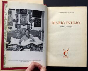 GONZÁLEZ-RUANO, César - Diario íntimo (1951-1965).