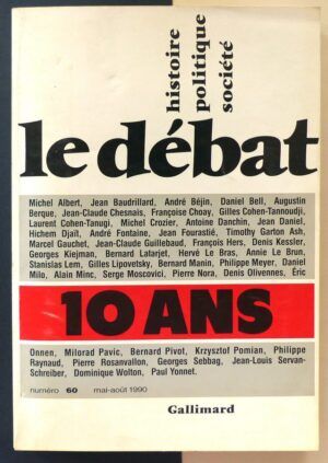 VV.AA. - Le débat. Histoire Politique Société. n°60.