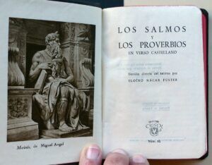 Eloíno Nácar Fuster (Versión) - Los salmos y los proverbios en verso castellano.