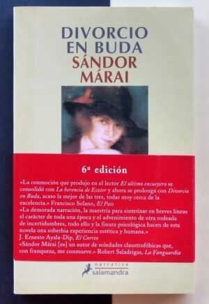 MÁRAI, Sándor - Divorcio en Buda.