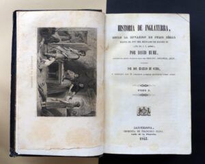 HUME, David - Historia de Inglaterra, desde la invasión de Julio César hasta el fin del reinado de Jacobo II (Año de J.C. 1689). 4 tomos.