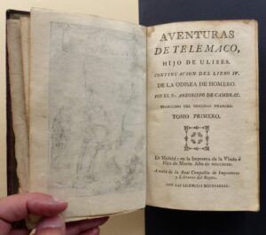 FÉNELON, François de Salignac de la Mothe - Aventuras de Telémaco, hijo de Ulises. Continuación del libro IV de la Odisea de Homero. Tomos I y II.