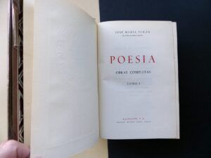 PEMÁN, José María - POESÍA. Obras completas. Volumen I