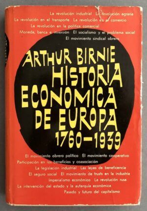 BIRNIE, Arthur - Historia económica de Europa, 1760 - 1939