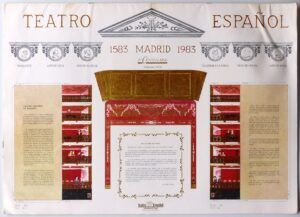NUERE, Enrique y NUERE, Marta - Teatro Español. 1583-1983. Madrid. Recortable.