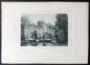 BOUSSOD, VALADON & Cie.; OUTIN - La fuite. Estampe Miniature nº388