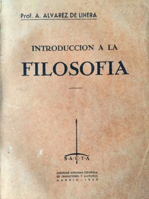 Álvarez de Linera, Antonio - Introducción a la filosofía