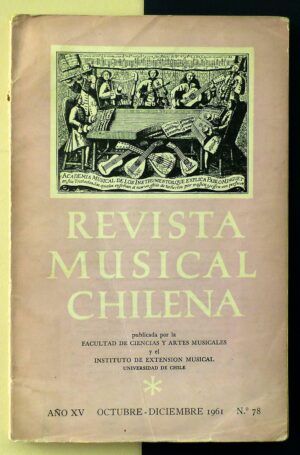 VV. AA. - Revista Musical Chilena. Nº 78