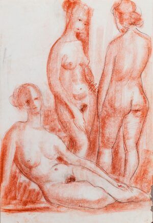 SANZ VEGA, Fernando - Desnudo femenino. Tres mujeres